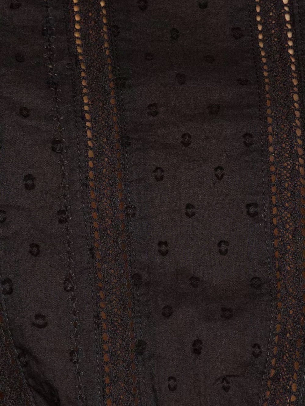 LoveShackFancy Black Ruffled Eyelet Mini Dress - Picture 8 of 8